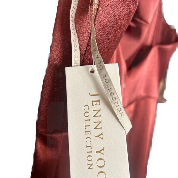 Jenny Yoo Rust Satin Gown - Picture 5 of 15